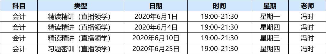 中級會計直播領學班