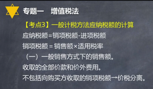 免費(fèi)視頻：一般計(jì)稅方法下銷售額的確定