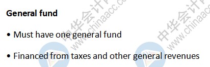 AICPA知識點：General fund