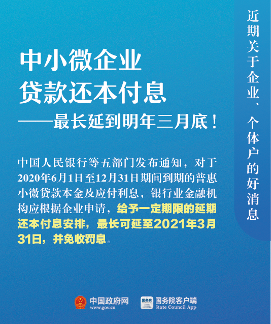 關(guān)于企業(yè)、個體戶，近期9個好消息！