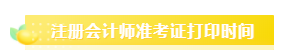 2020注冊(cè)會(huì)計(jì)師準(zhǔn)考證打印時(shí)間