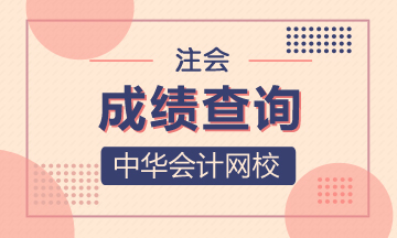 陜西2020注冊(cè)會(huì)計(jì)師成績(jī)查詢相關(guān)信息 你了解嗎？