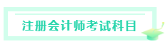 注冊會計師考試科目