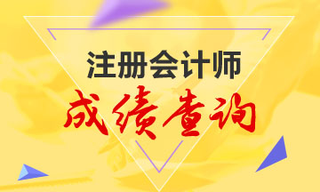 注冊會計師考試2020成績查詢入口