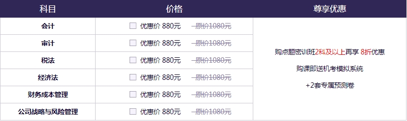 更新啦！注會(huì)考前點(diǎn)題密訓(xùn)班《審計(jì)》9月直播課表來啦