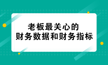 老板最關(guān)心的財(cái)務(wù)數(shù)據(jù)和財(cái)務(wù)指標(biāo) 會(huì)計(jì)必知！