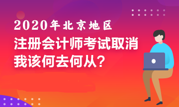 北京CPA考試取消！備考好幾個月的我該何去何從！