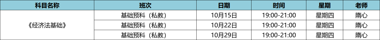 快來！初級私教直播班《經(jīng)濟(jì)法基礎(chǔ)》于9月24日正式開課啦！
