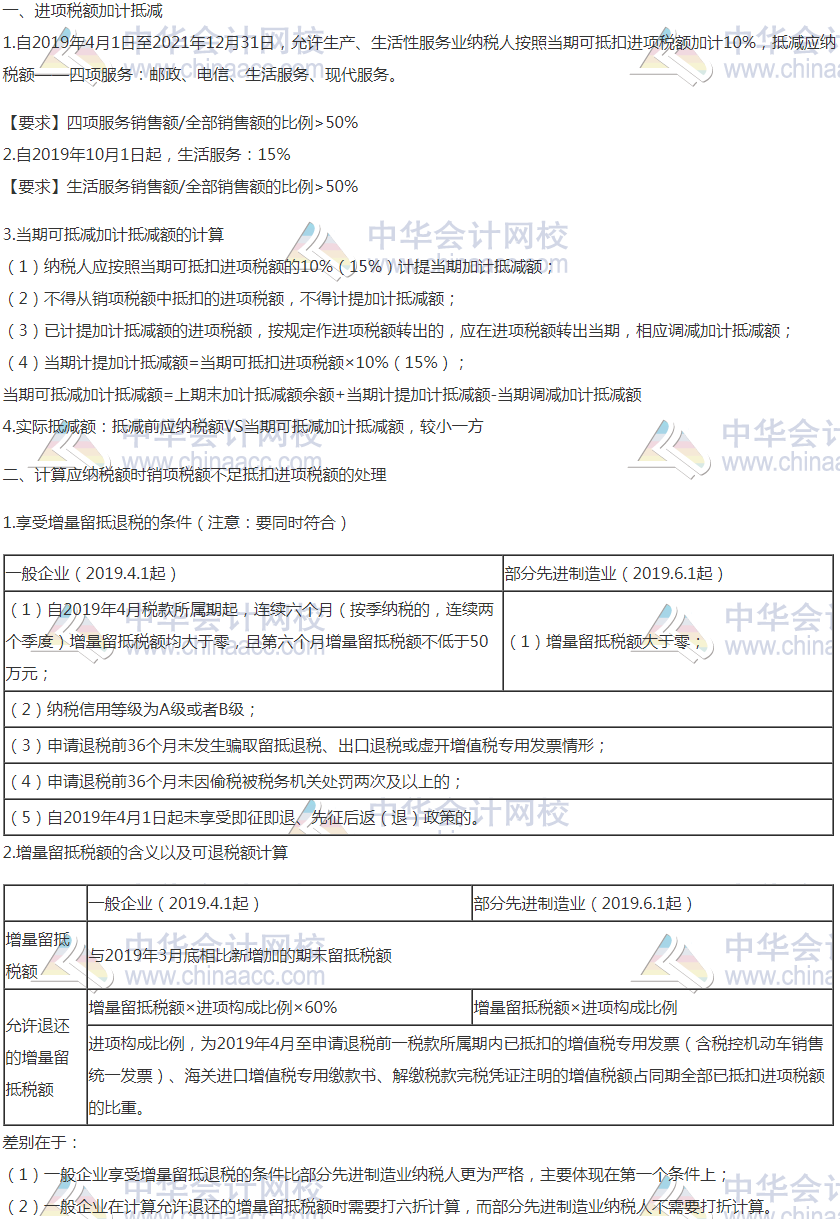 【備考寶典】2020年注冊會計師《稅法》考前速記手冊