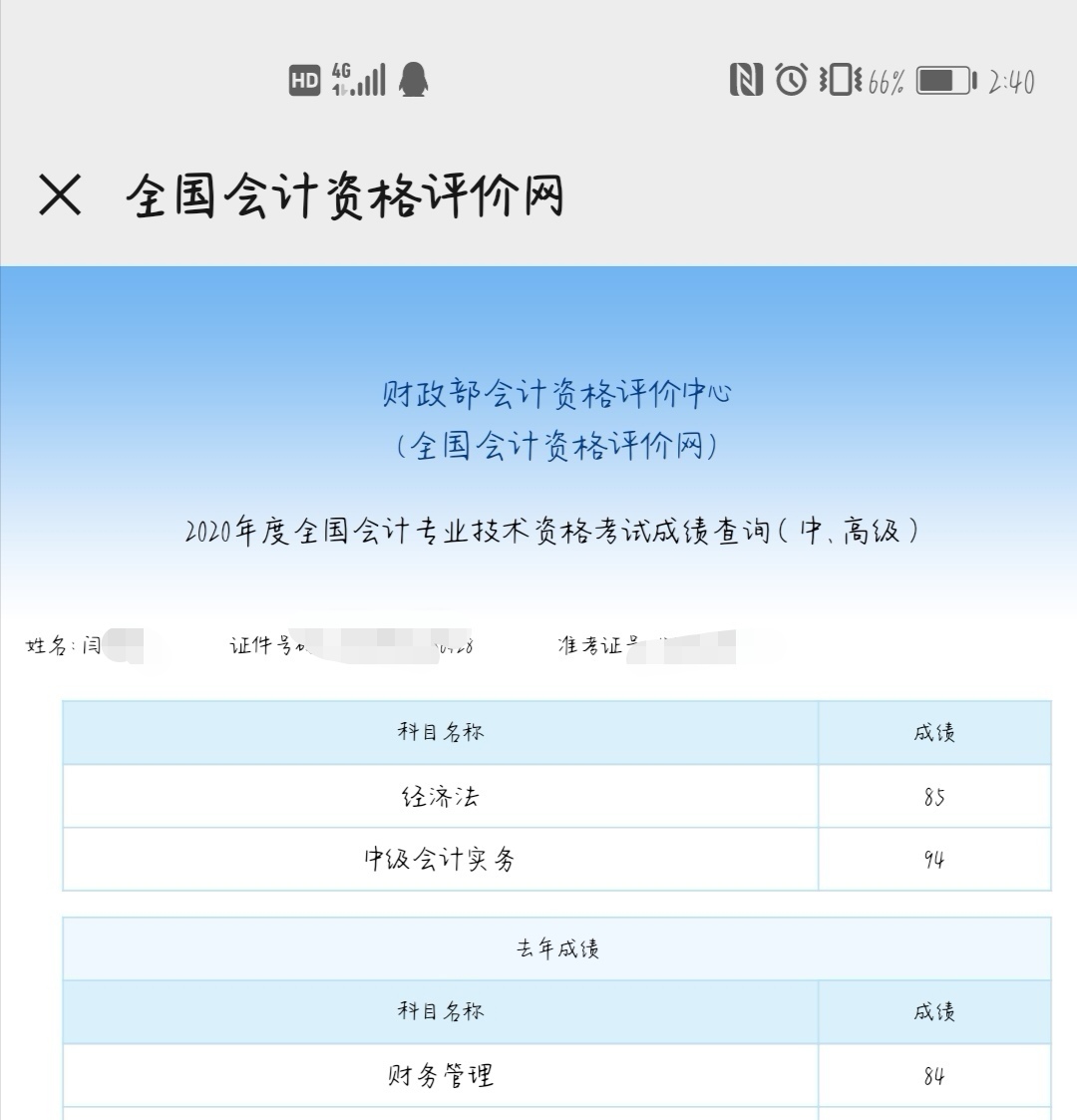 恭喜！中級會計職稱來報喜 高分學員頻出！