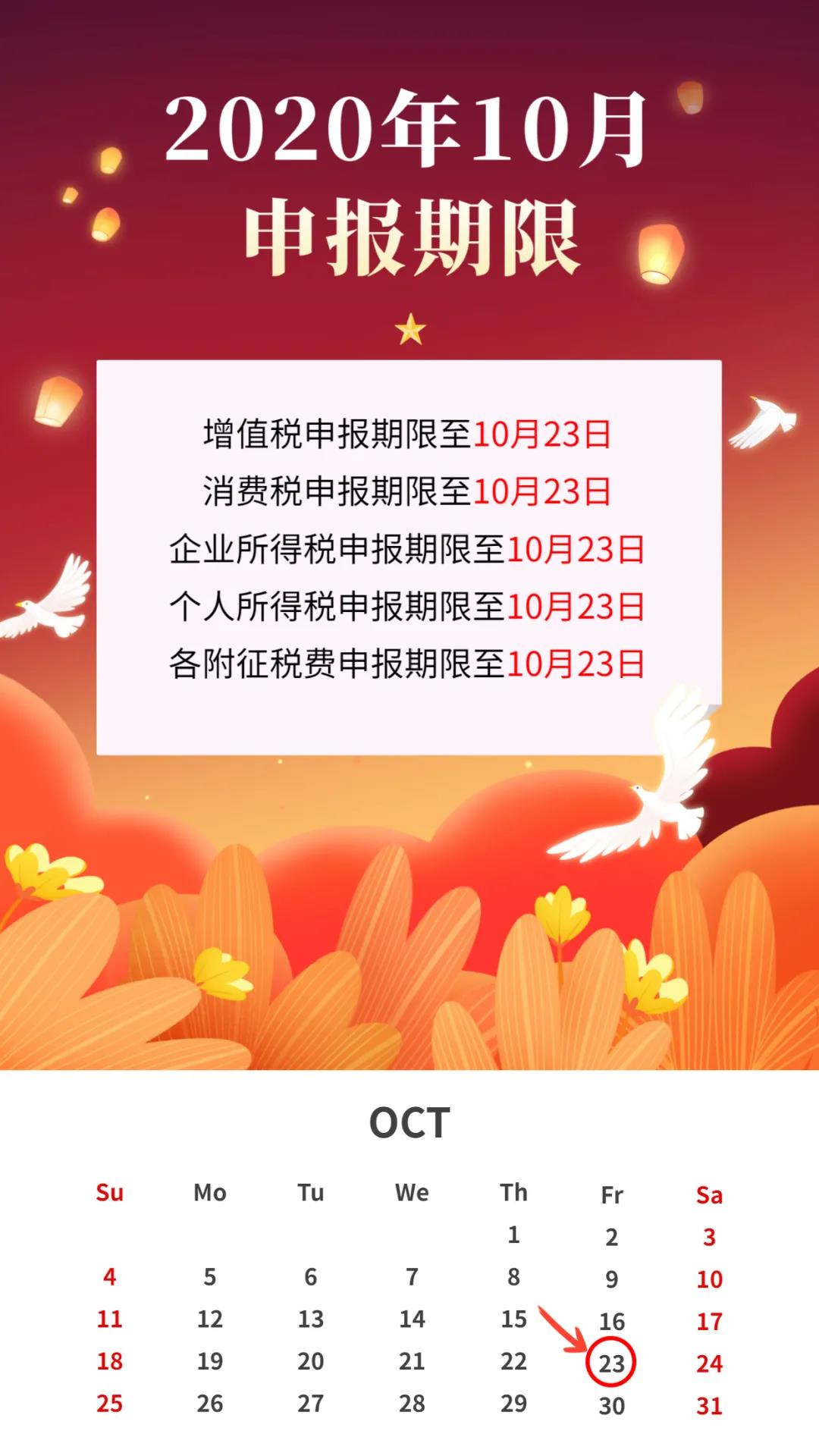 10月征期倒計(jì)時(shí) 請(qǐng)及時(shí)抄報(bào)?。ǜ匠瓐?bào)方法）