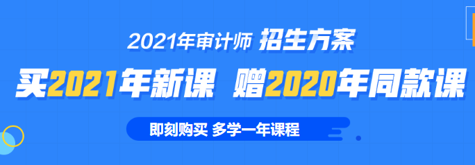 2021年審計師課程