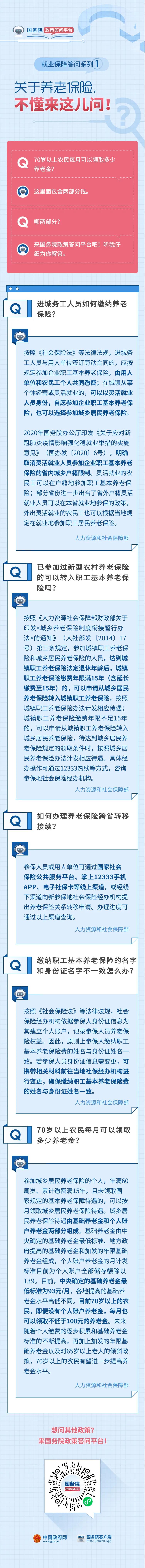 養(yǎng)老保險跨省轉(zhuǎn)移怎么辦理？70歲以上農(nóng)民每月可領(lǐng)多少養(yǎng)老金？