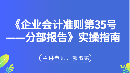 《企業(yè)會計(jì)準(zhǔn)則第35號——分部報告》實(shí)操指南