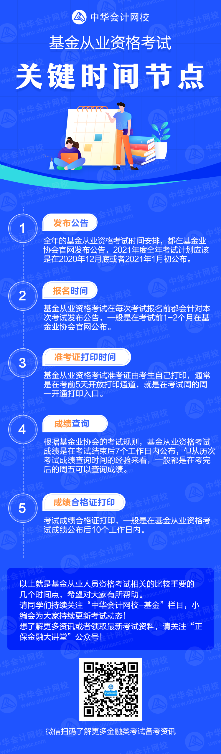 2021年基金從業(yè)資格考試關(guān)鍵時間節(jié)點一覽！