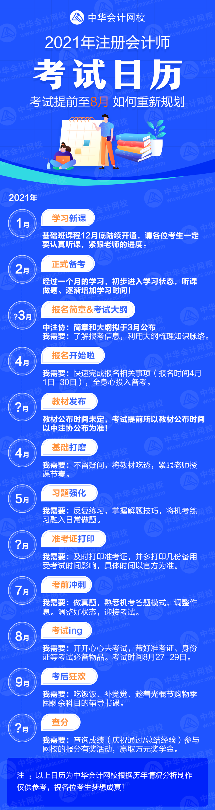 2021年注會考試提前到8月份 考生們應如何調(diào)整備考策略？