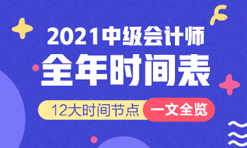 新！2021報名簡章公布 揭露全年中級會計大事時間表