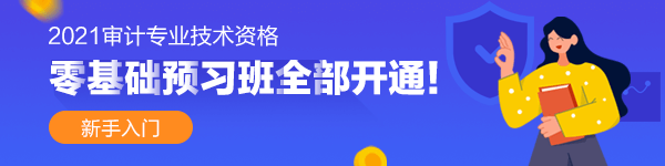 2021年審計師零基礎(chǔ)預(yù)習(xí)課程已經(jīng)全部開通