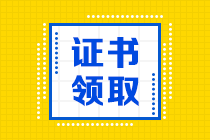 山東2020初中級經(jīng)濟師證書領(lǐng)取時間公布了嗎？