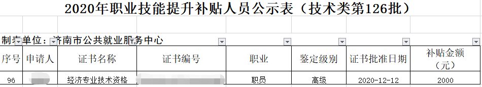 好消息！高級經濟師證書可領濟南市職業(yè)技能補貼！