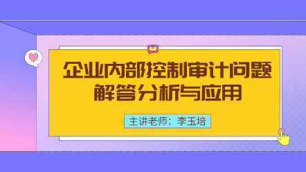 企業(yè)內(nèi)部控制審計問題解答分析與應用