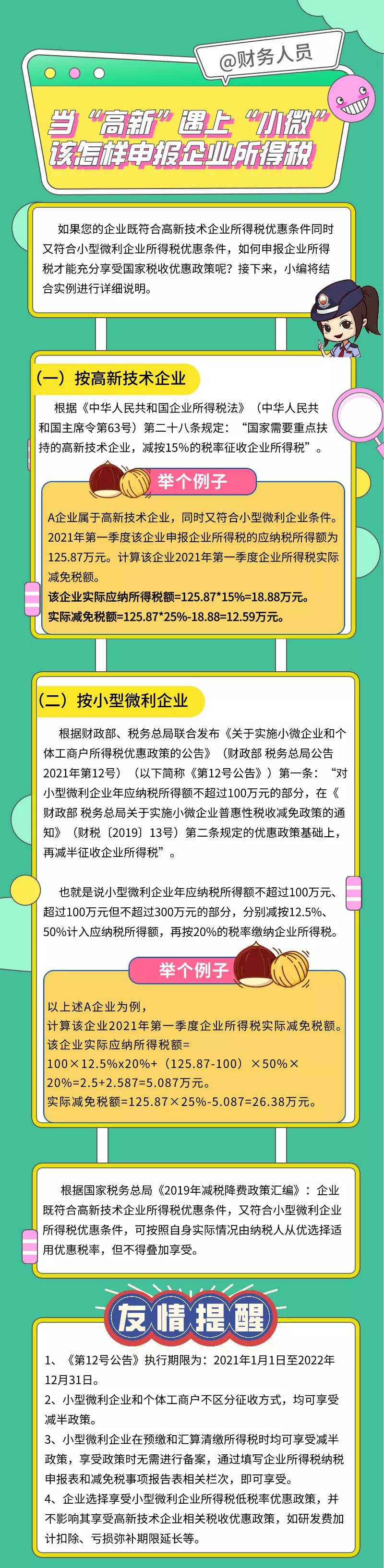 當(dāng)“高新”遇上“小微”該怎樣申報(bào)企業(yè)所得稅？