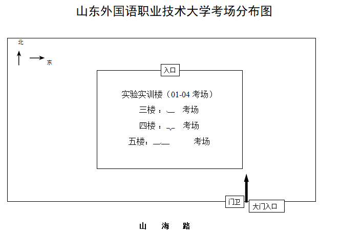 日照考區(qū)2021年度經(jīng)濟（高級）專業(yè)技術(shù)資格考試考點地址及考場分布平面圖