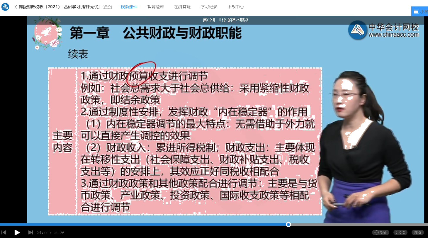 2021年高級經濟師考試《高級經濟實務（財政稅收）》試題涉及考點總結