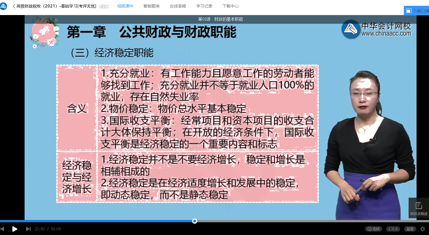 2021年高級經濟師考試《高級經濟實務（財政稅收）》試題涉及考點總結