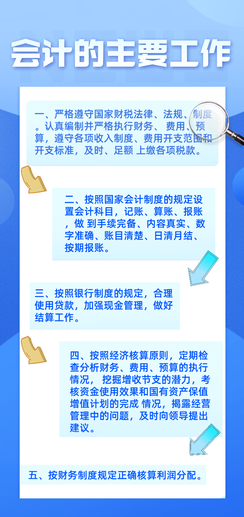 會計主要的工作都有哪些呢？你都知道嗎？