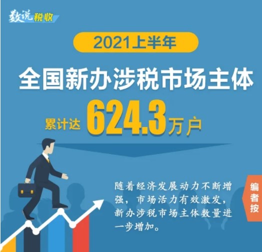 2021上半年新辦涉稅市場(chǎng)主體有哪些亮點(diǎn)？為你揭秘