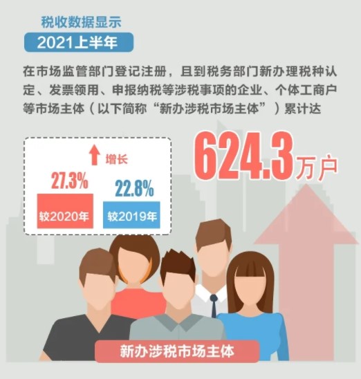 2021上半年新辦涉稅市場(chǎng)主體有哪些亮點(diǎn)？為你揭秘