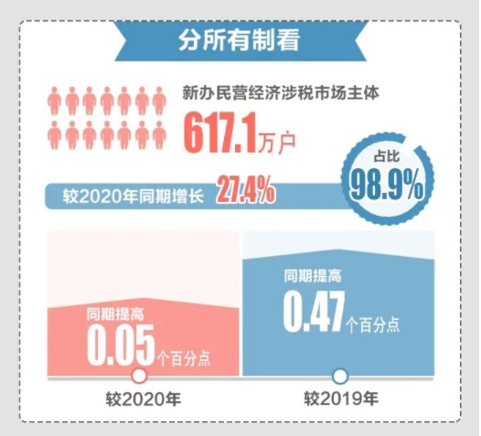 2021上半年新辦涉稅市場(chǎng)主體有哪些亮點(diǎn)？為你揭秘