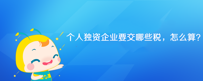 個(gè)人獨(dú)資企業(yè)要交哪些稅，怎么算？