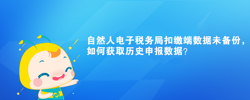 自然人電子稅務(wù)局扣繳端數(shù)據(jù)未備份，如何獲取歷史申報(bào)數(shù)據(jù)？