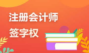 一文帶你了解注冊(cè)會(huì)計(jì)師的審計(jì)“簽字權(quán)”！