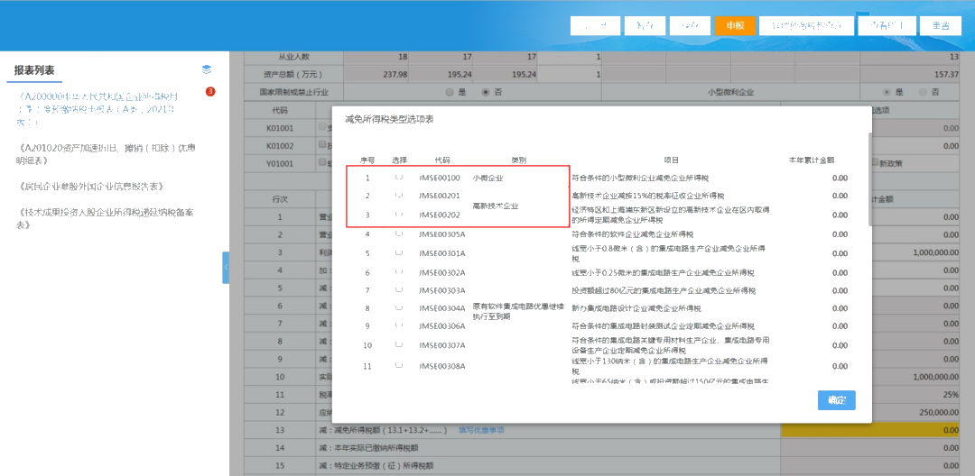 快看！高新技術(shù)企業(yè)特區(qū)內(nèi)外所得稅額減免事項(xiàng)這樣填報(bào)！