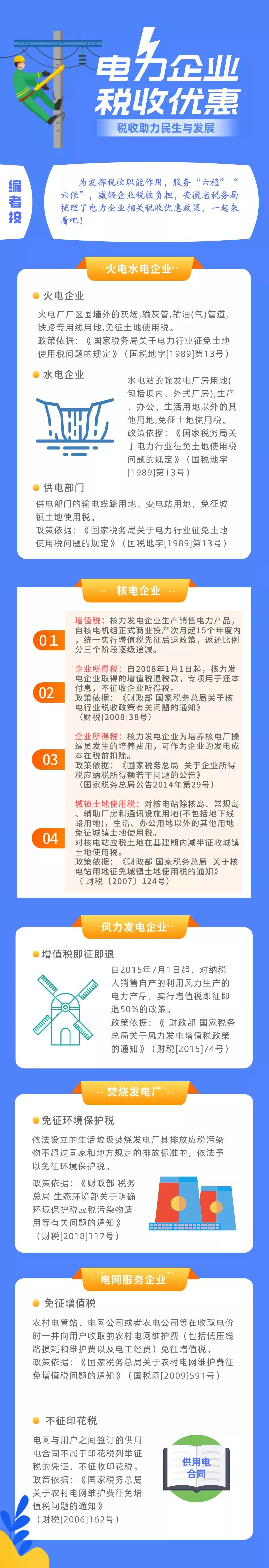 收藏！一圖了解電力企業(yè)稅收優(yōu)惠