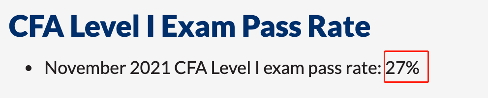 CFA一級(jí)11月成績(jī)公布！全球通過(guò)率27%
