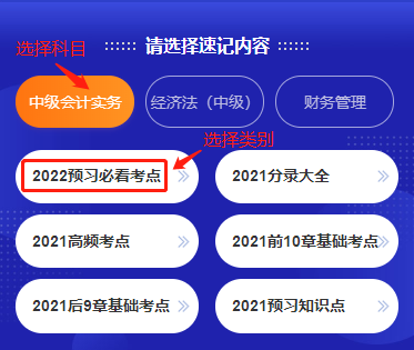 @你：中級會計職稱考點神器更新 2022預習必看考點！