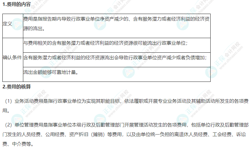 2022年《高級(jí)會(huì)計(jì)實(shí)務(wù)》高頻考點(diǎn)：行政事業(yè)單位費(fèi)用