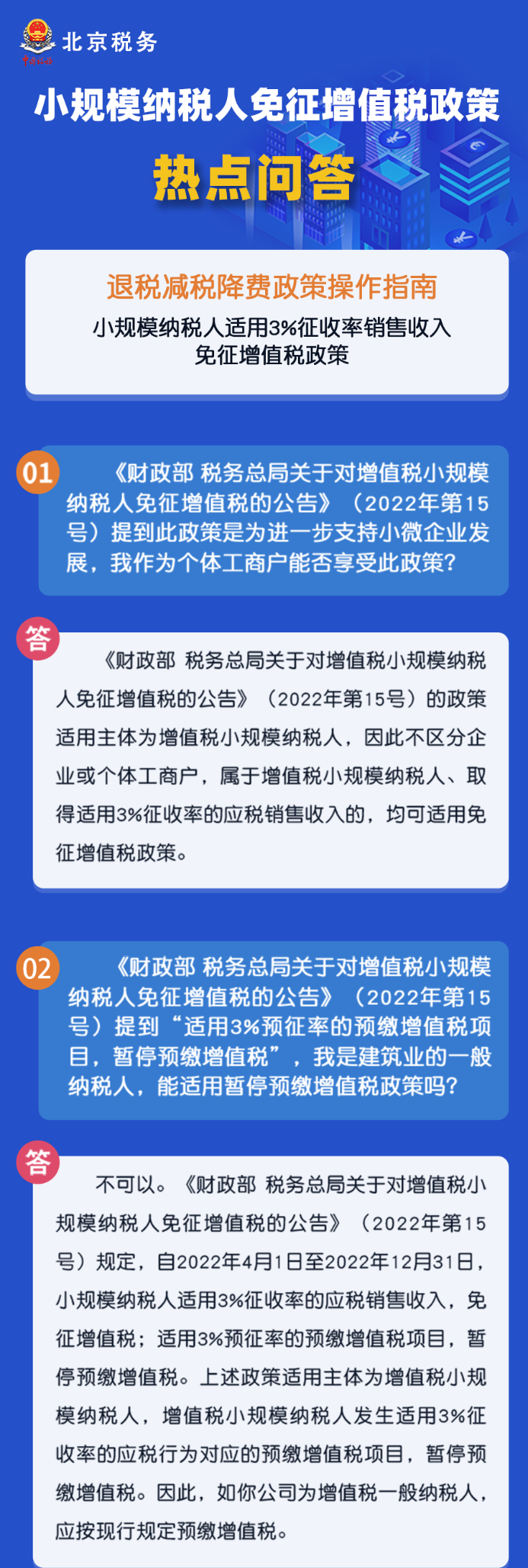 小規(guī)模納稅人免征增值稅政策熱點匯總！