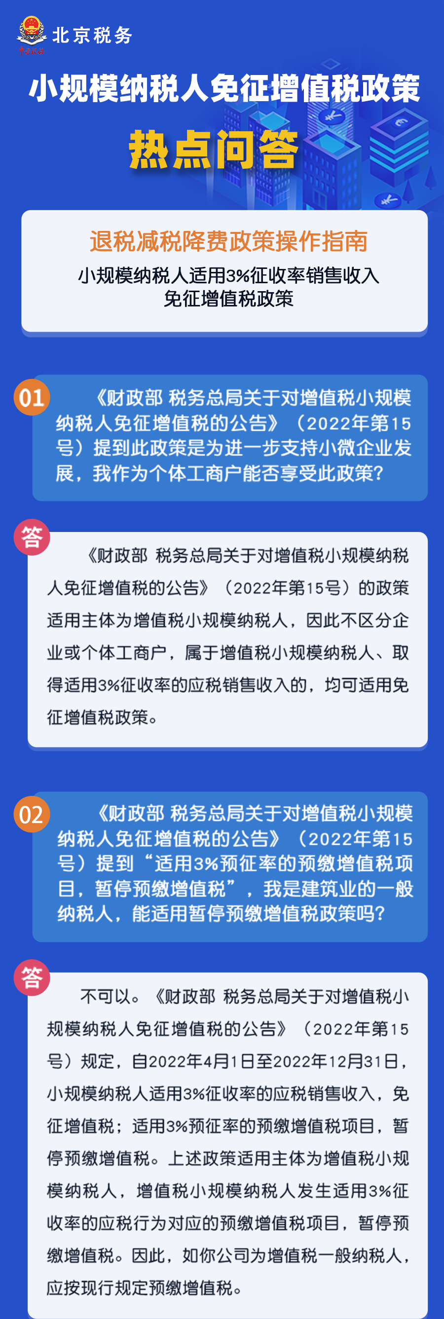 秒懂！小規(guī)模納稅人免征增值稅政策熱點(diǎn)匯總！