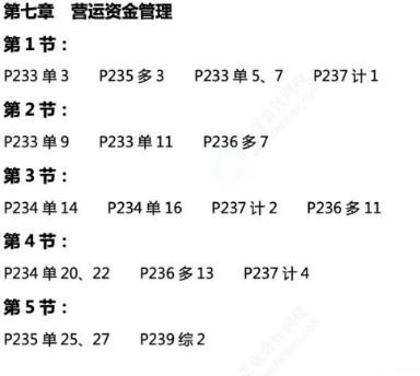 達(dá)江22年中級(jí)財(cái)務(wù)管理《應(yīng)試指南》刷題系列【5】：第7章