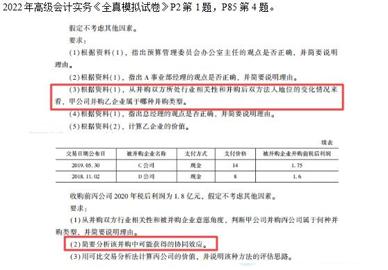 2022高會(huì)考試試題案例六難易度分析&書課涉及考點(diǎn)匯總報(bào)告