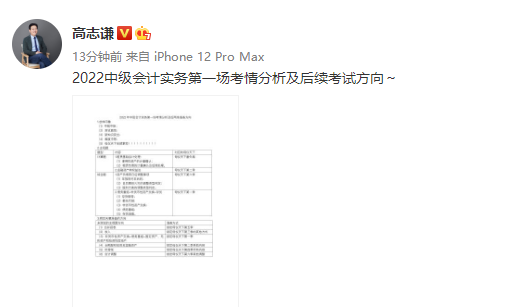 速速來看！高志謙老師盤點(diǎn)第一場考情和后續(xù)中級考試方向！