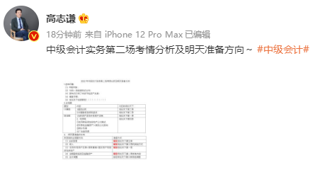 【新鮮出爐】高志謙中級(jí)會(huì)計(jì)實(shí)務(wù)第二場(chǎng)的考情分析和后續(xù)準(zhǔn)備方向