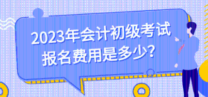 初級會計師報考費用多少錢一年呢？