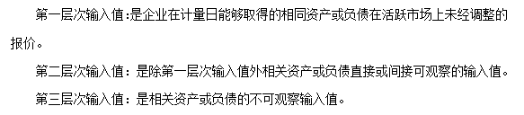 每天一個中級會計實務(wù)必看知識點——公允價值層次