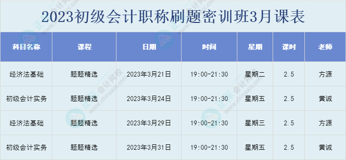 初級會計刷題密訓班已開課！你準備好開學了嗎？